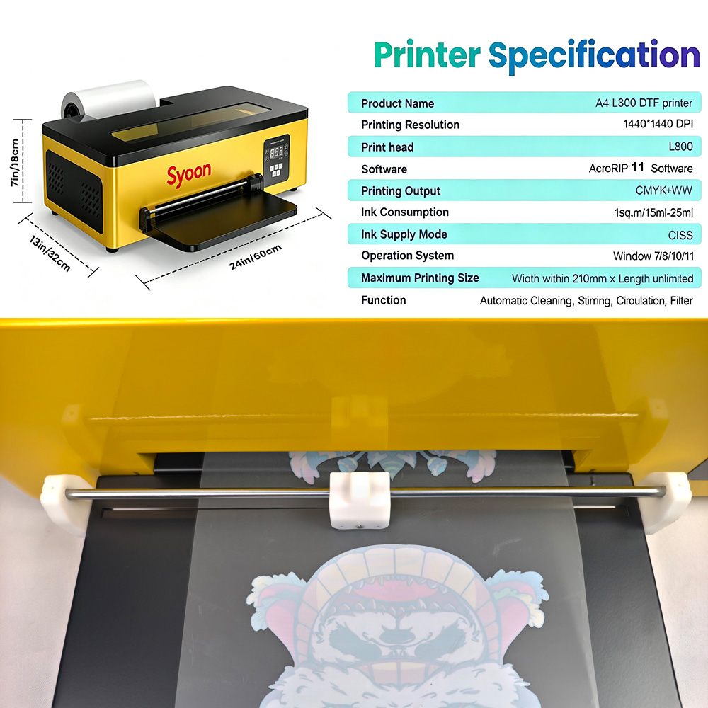 Upgraded Dtf A4 Printer with c - Commercial Printing Machine For Shirts 评论和价格